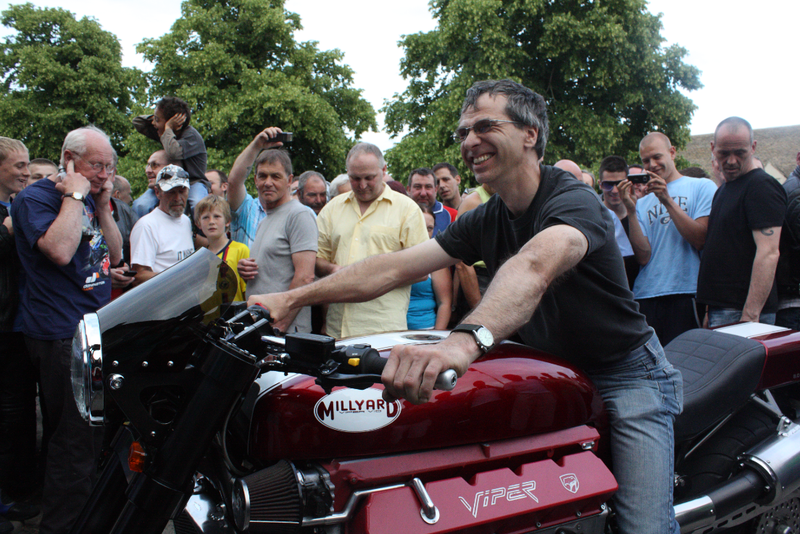 Illustration for article titled Home-Built Dodge Viper Motorcycle = Impossible Win